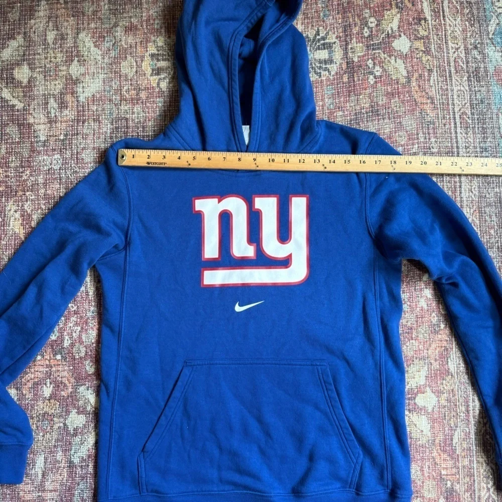 Nike Boys XL 18/20 Blue NY Giants Hoodie Sweatshirt